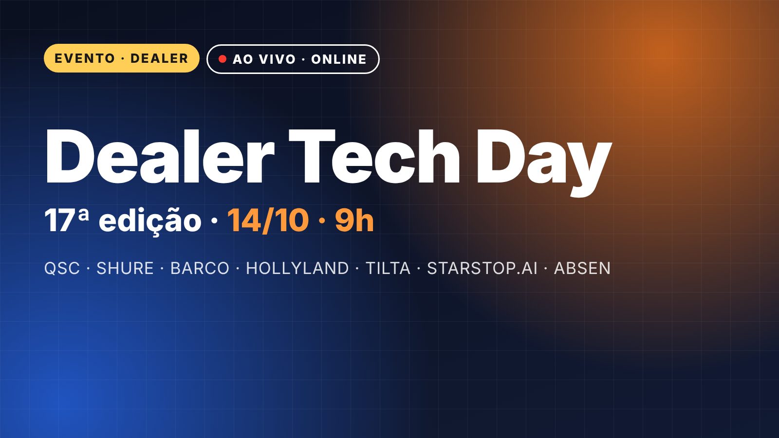 Dealer Tech Day 17ª edição — 14 de outubro de 2026