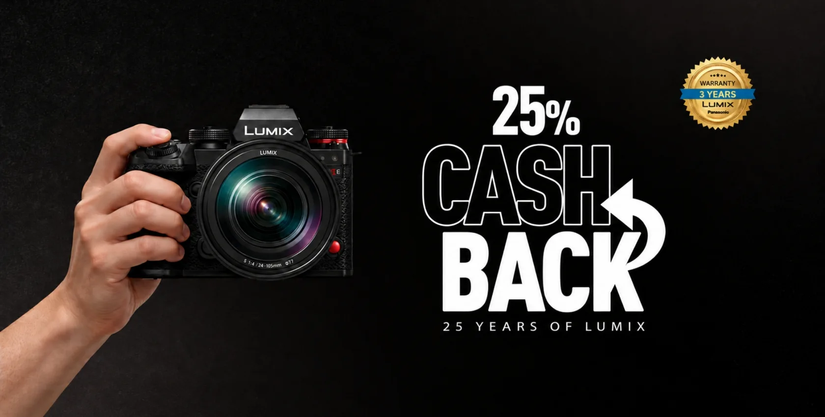 LUMIX celebra 25 anos com campanha de crédito promocional